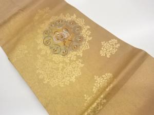 引箔華文に鳳凰模様織出し名古屋帯